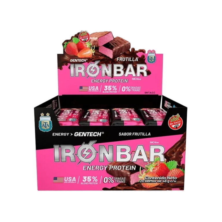 Iron Bar de Gentech sabor frutilla