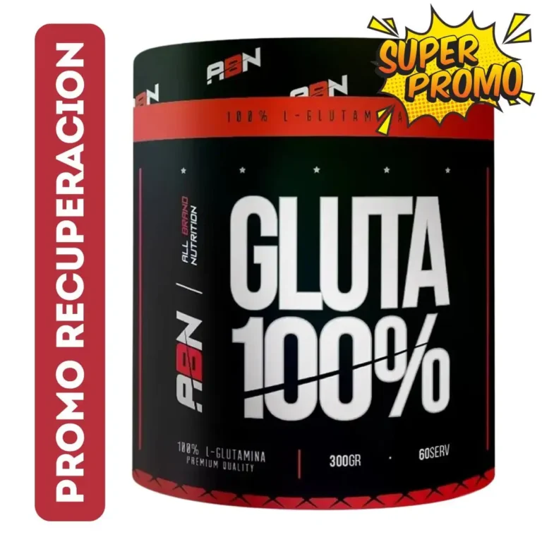 Glutamina 100% de ABN 300 gramos, envase del producto