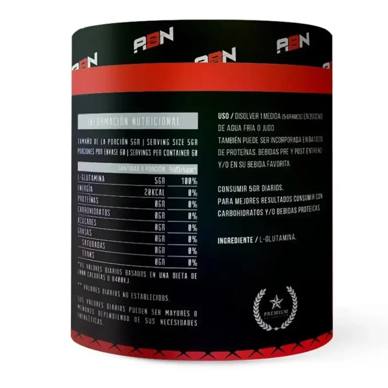 Información de la Glutamina 100% de ABN