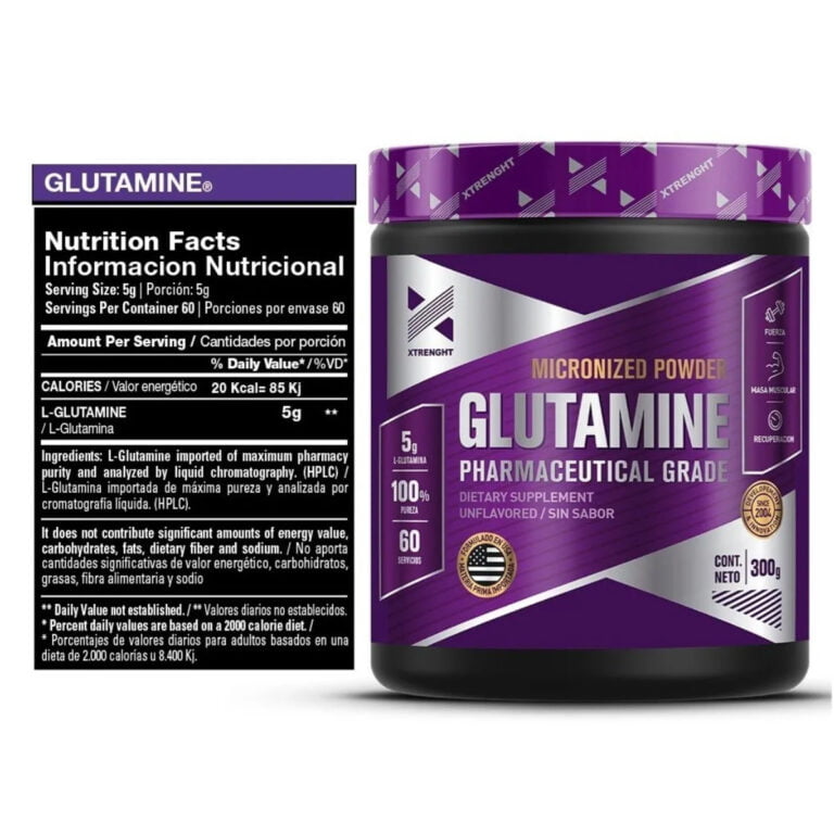 Información de la Glutamina de Xtrenght Nutrition 300 gramos