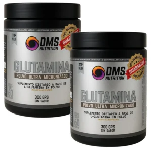 2 glutaminas DMS Nutrition x300 grs c/u