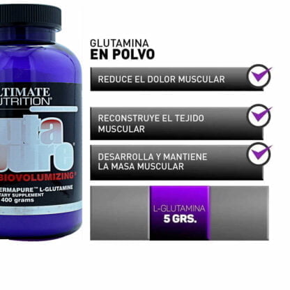 Glutamina Glutapure 400 grs Ultimate Nutrition