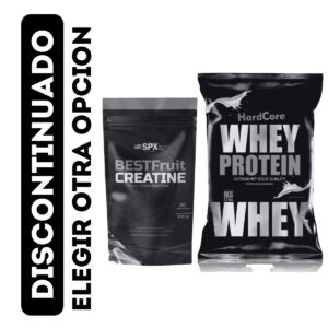Proteína 1 kg Hardcore y Creatina SPX 300 grs
