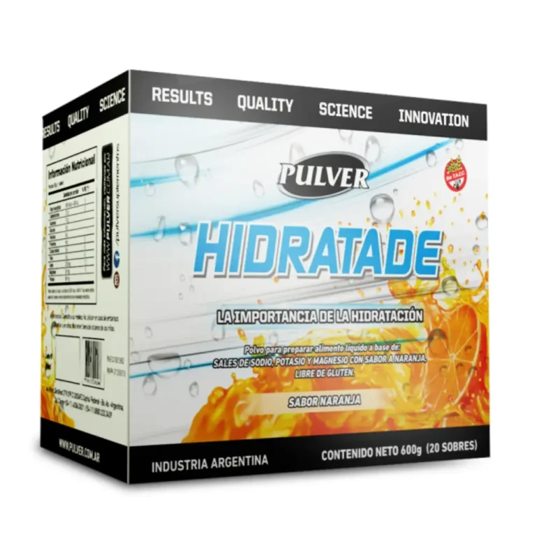 Hidratade de Pulver, caja de 20 sobres sabor naranja