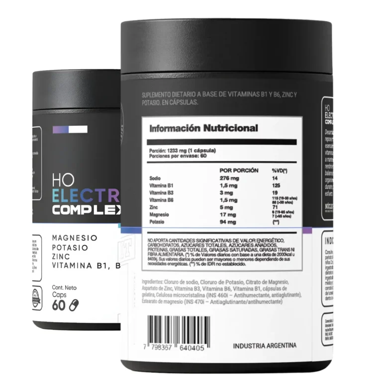 OH Electrolytes de Nucleo Fit, detalle del frasco