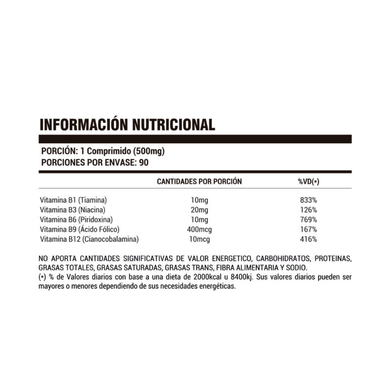 Complejo B de Hoch Sport x 60 cápsulas