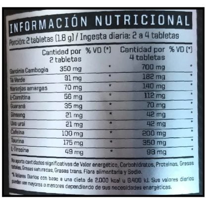 Hydroxy Max Black de Ena Sport x 120