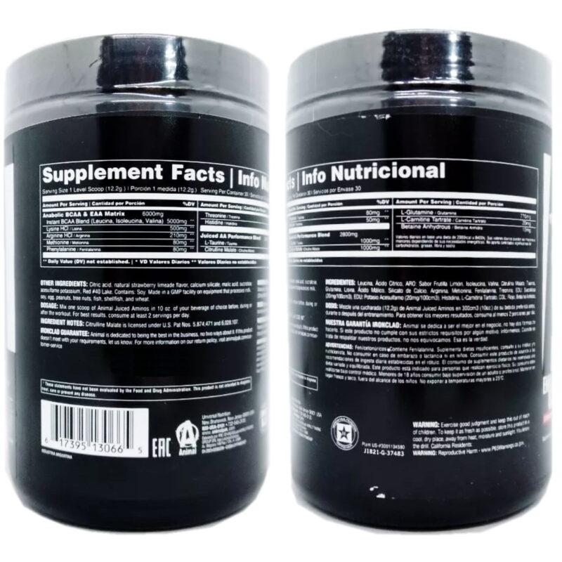 Juiced Amino 348 grs de Universal Nutrition