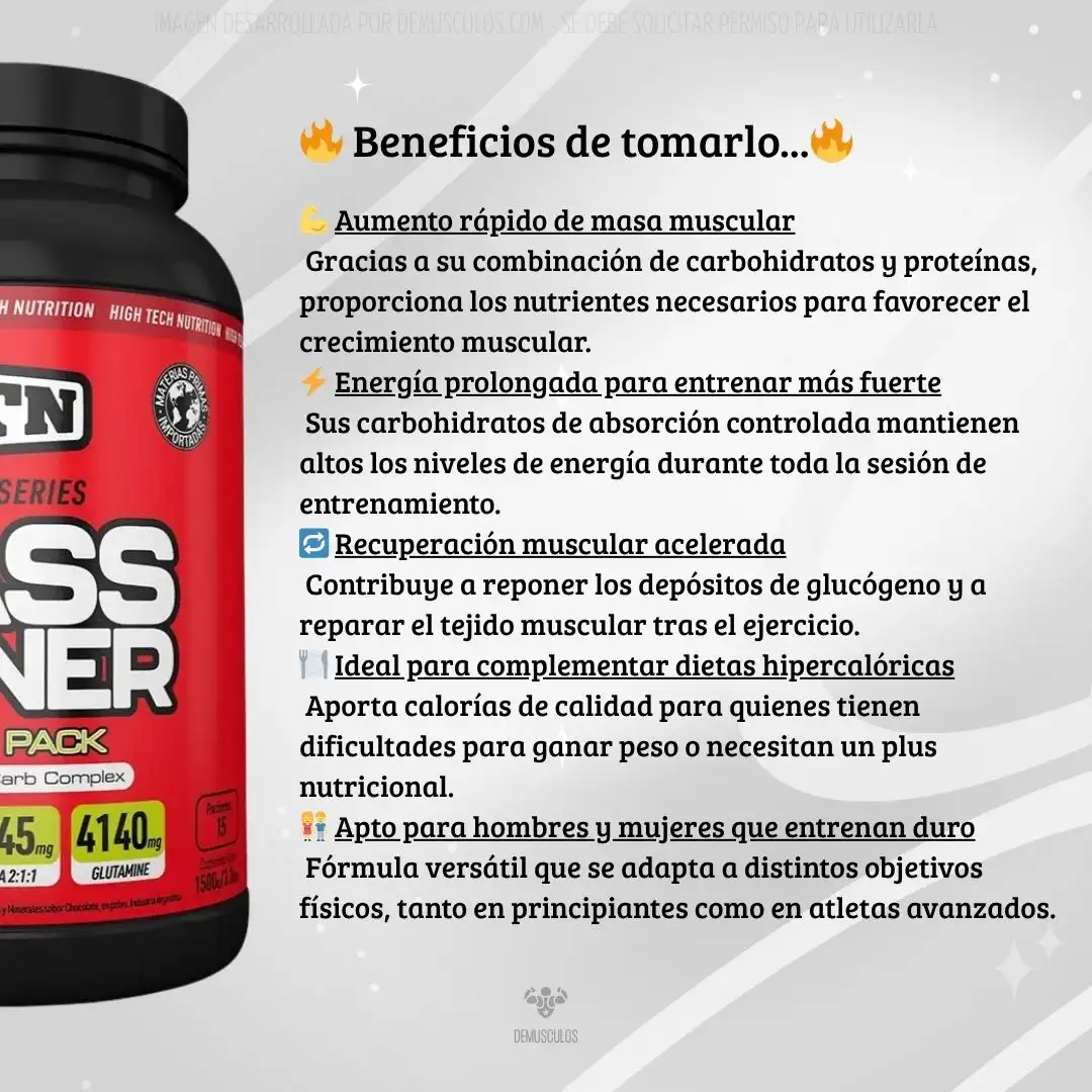 Beneficios del Mass Gainer de HTN