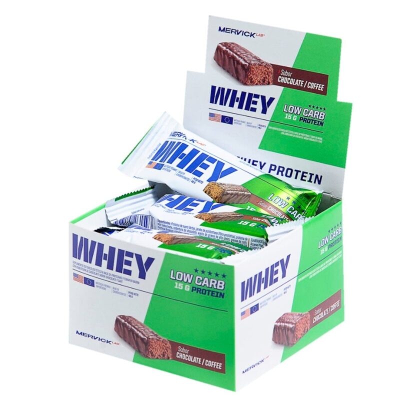 Whey Bar Low Carb x 12 de Mervick - Frutos Rojos