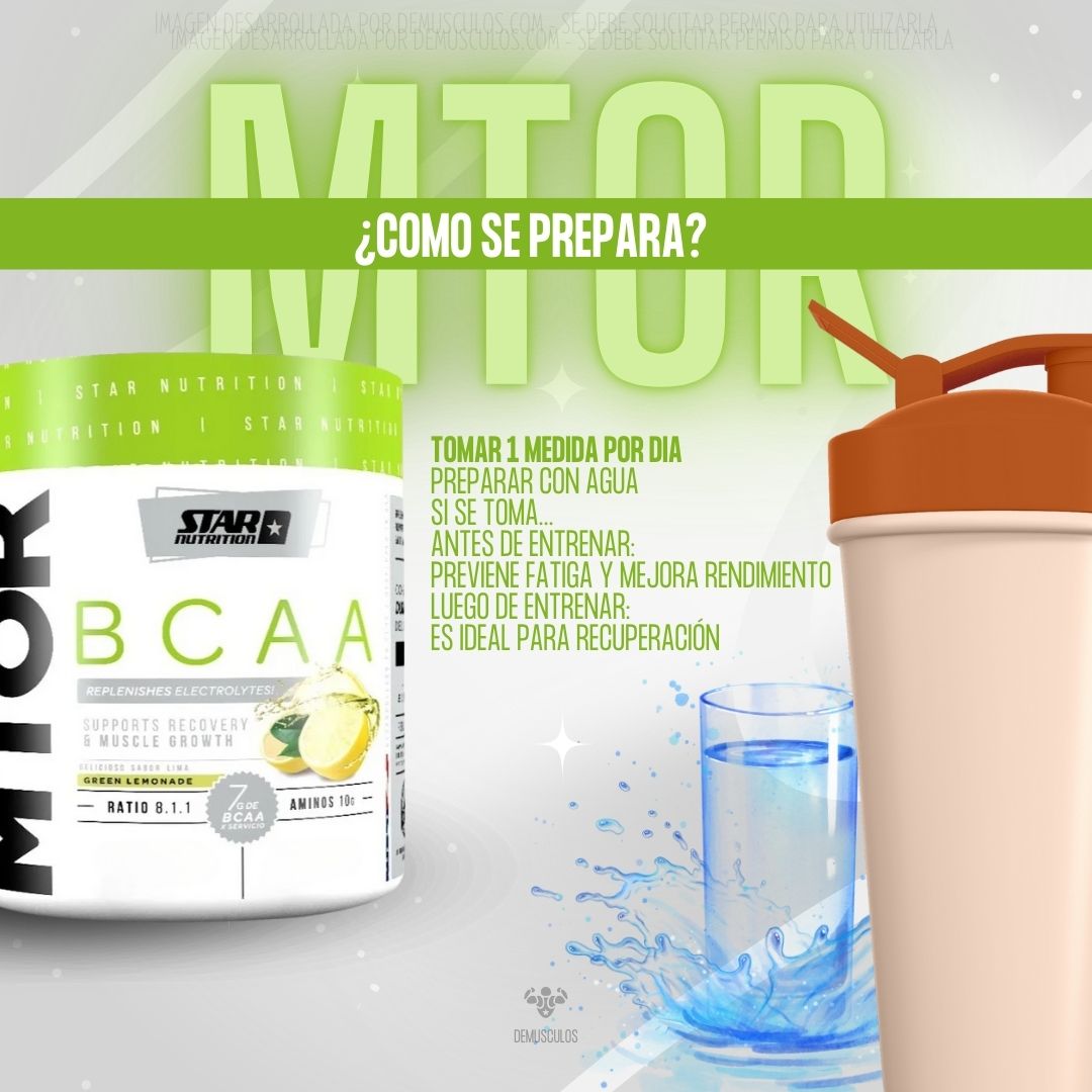¿Cómo se prepara Mtor Bcaa? ¿Cómo preparar Mtor Bcaa de Star Nutrition?