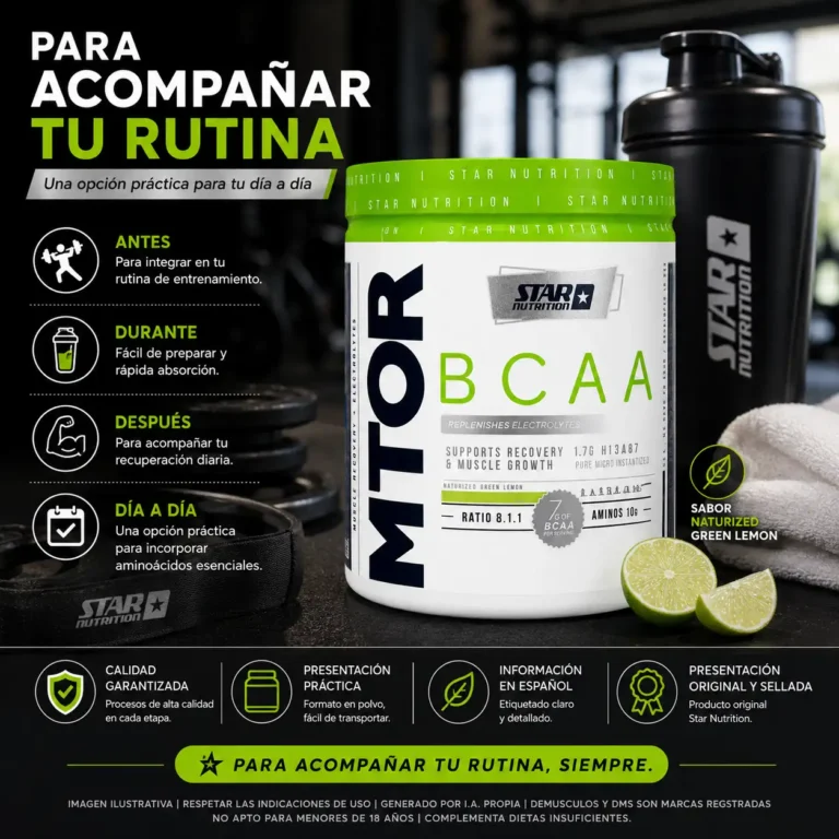 mTOR BCAA de Star Nutrition, aminoácidos en polvo