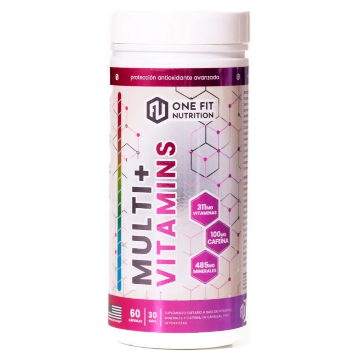 Multi Vitamin x60 de One Fit con Cafeína