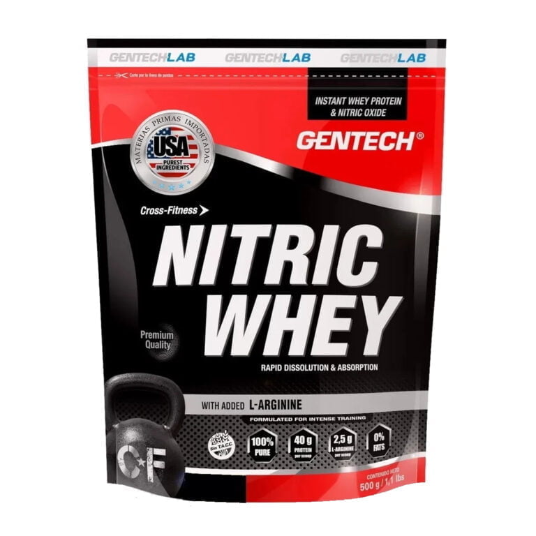 Nitric Whey 500 g de Gentech, envase