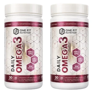 2 unidades de Omega 3 Fish Oil de One Fit