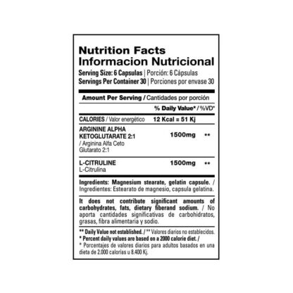 Nitrox de Xtrenght Nutrition x 180 cápsulas