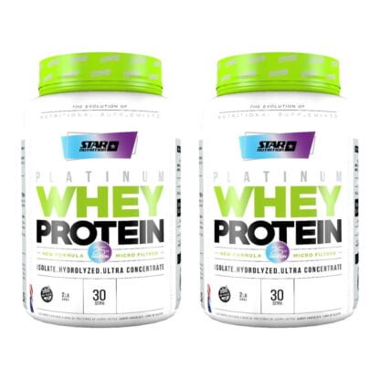 Platinum Whey 2 Lbs de Star Nutrition x2