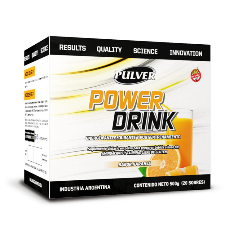 Power Drink de Pulver, caja de 20 sobres