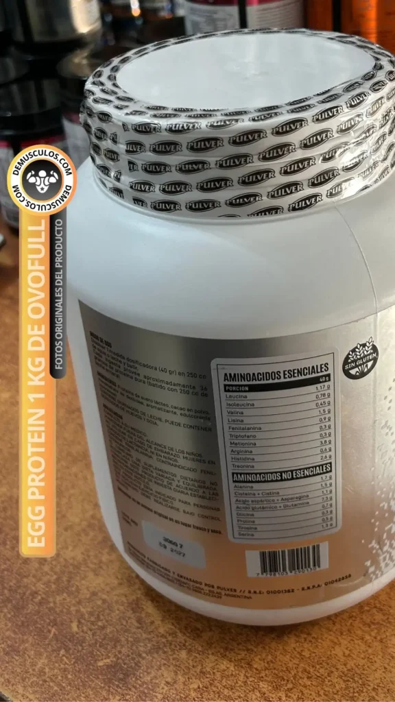 Información nutricional de Prolac x 2 kg