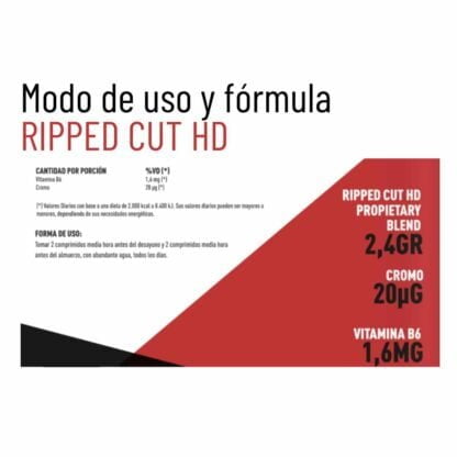 Ripped Cuts x 120 de Push Quemador de Grasas