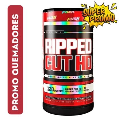 Ripped Cut HD de Push. Quemador de grasas. x 120 comprimidos.
