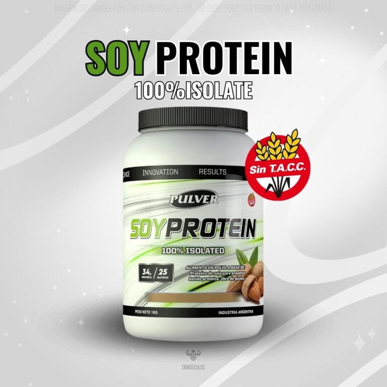 Soy Protein Pulver 1 kg, proteína de soja isolada