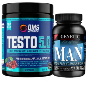 Testo 5.0 de DMS Nutrition + Man x120 de Genetic Sport