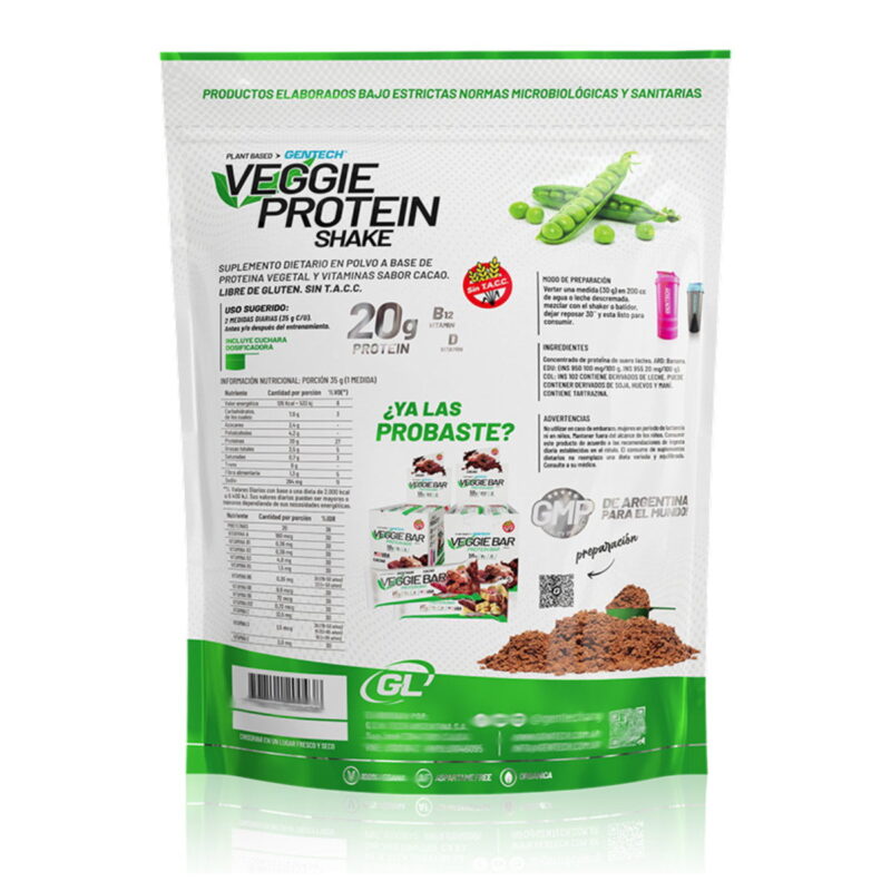 Veggie Protein 500 grs de Gentech