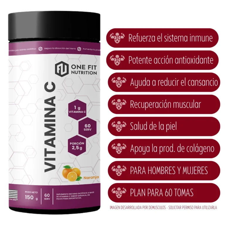 Vitamina C One Fit, detalle del pote