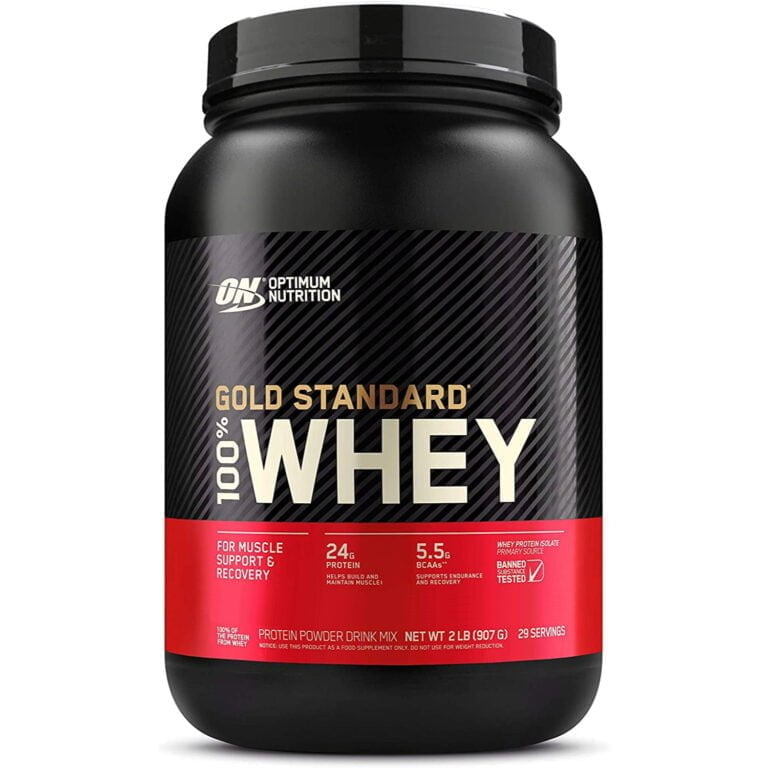 Whey Gold 2 lbs de Optimum Nutrition, envase