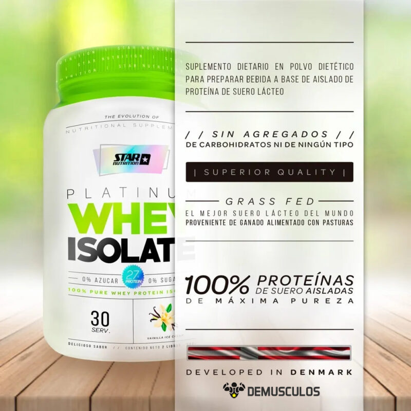 Platinum Whey Isolate 2 Lbs Star Nutrition