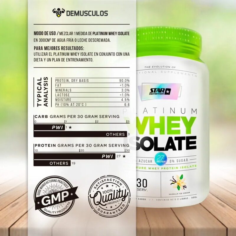 Platinum Whey Isolate 2 Lbs Star Nutrition