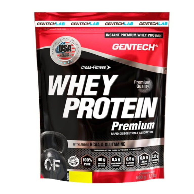 Whey Premium 500 g de Gentech, envase