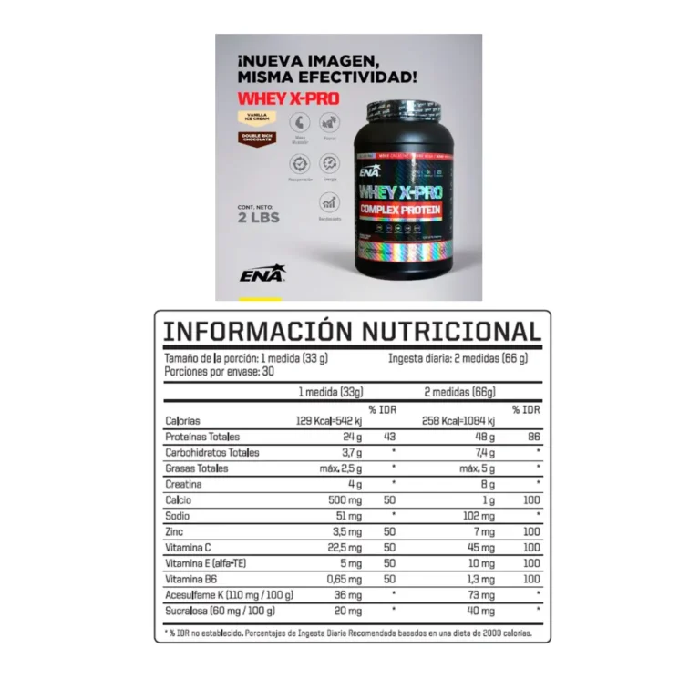 Whey X Pro de ENA Sport, información del producto