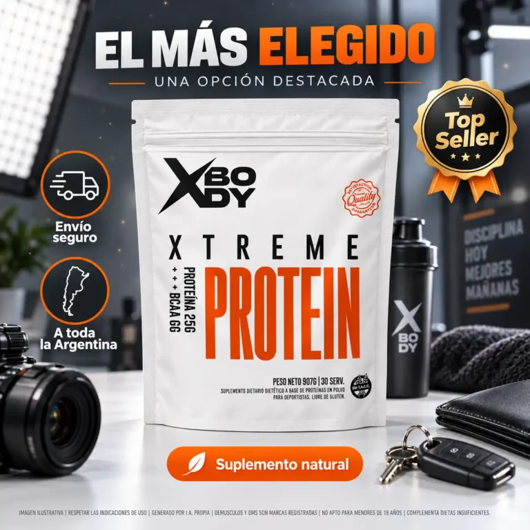 Whey Blend Protein de XBODY 2 lbs, envase del combo