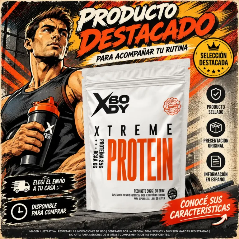 Whey Blend Protein XBODY en chocolate, frutilla y vainilla