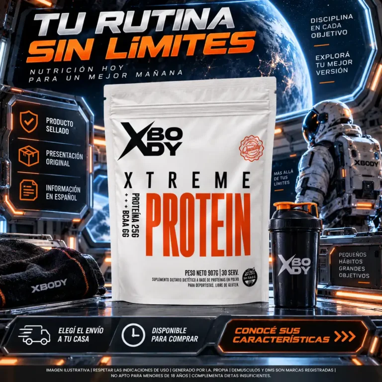 Whey Blend Protein XBODY, se prepara con agua o leche
