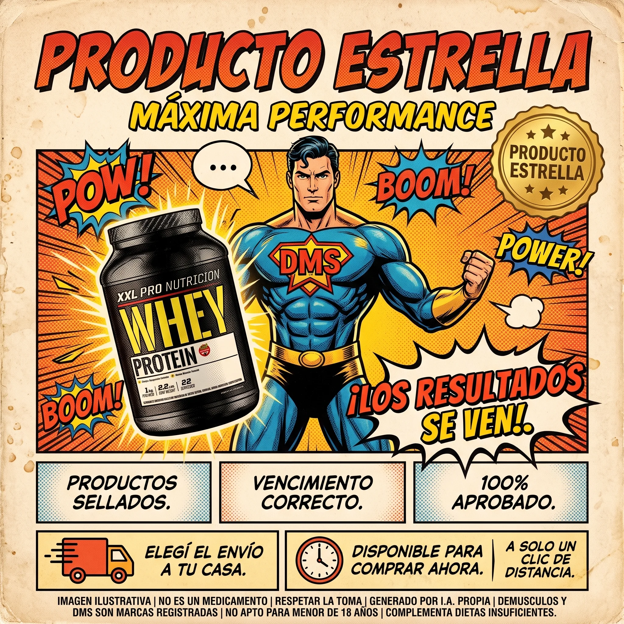 Whey 1 kg de XXL PRO Nutrición