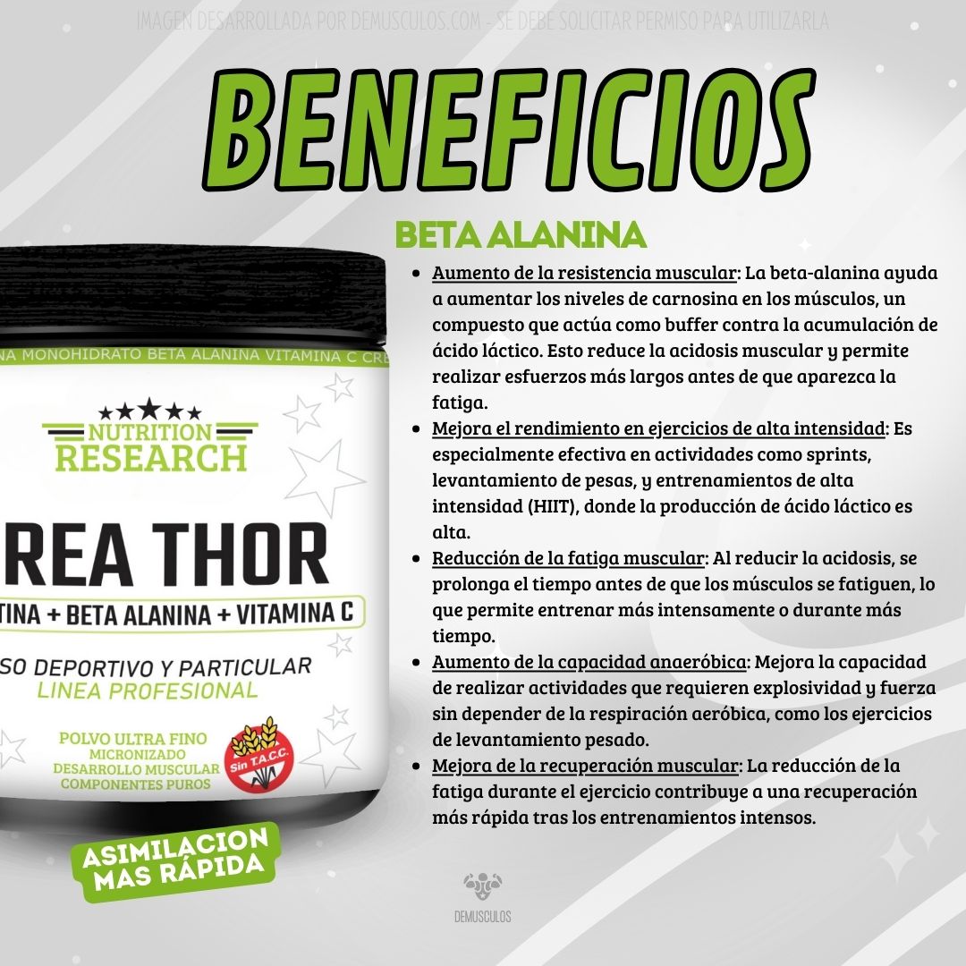 Beneficios de la Beta Alanina