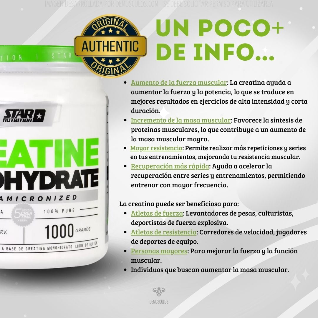 Creatina 1 kg de Star Nutrition