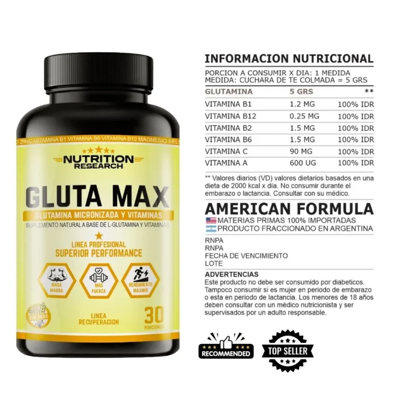 Gluta Max de Nutrition Research