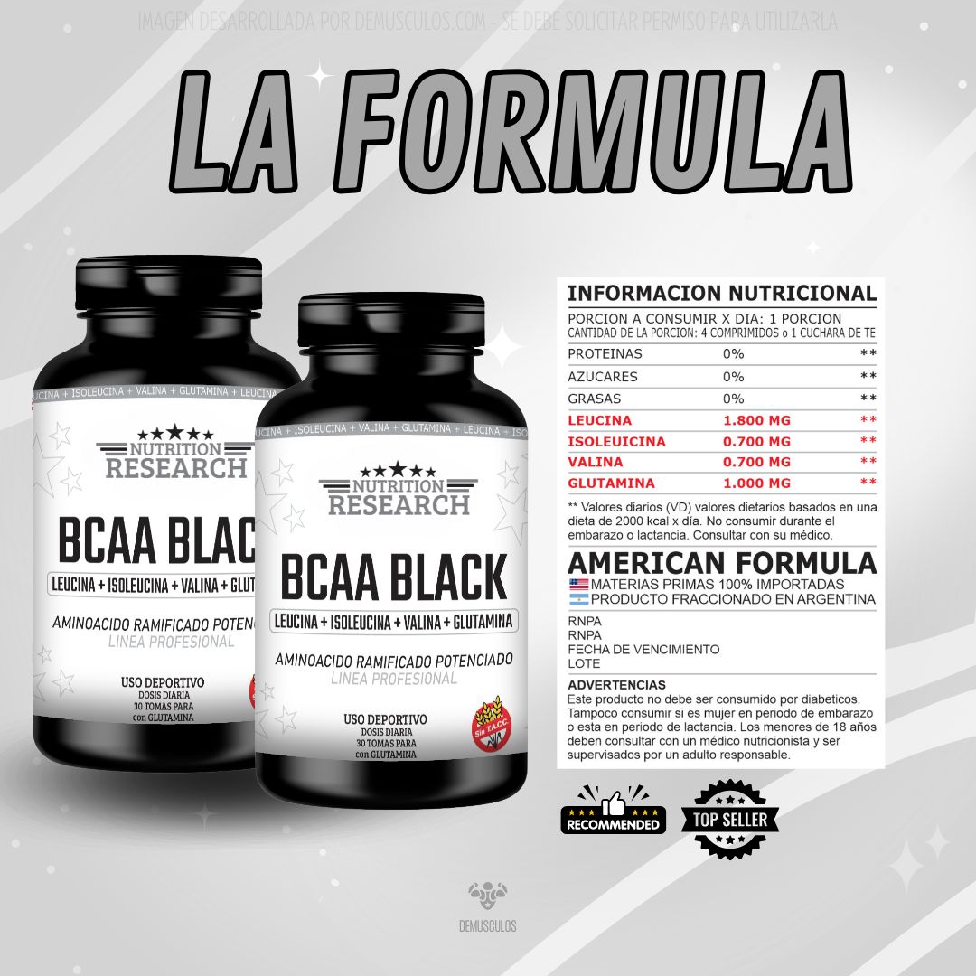 Bcaa Black de Nutrition Research