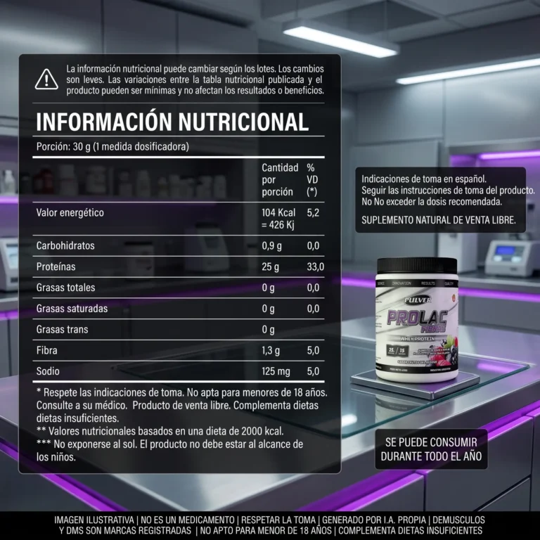 Prolac Fibras de Pulver, proteína con aporte de fibras