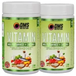 Pack x2 de Vitamin de DMS Nutrition, 2 frascos de 30 cápsulas con cafeína
