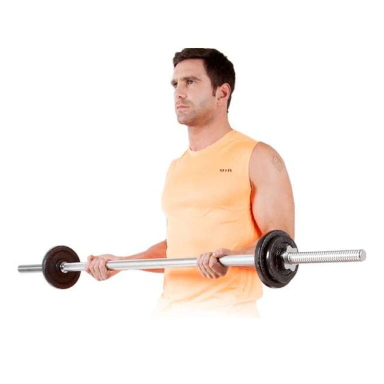 Barra cromada a rosca de 1,5 m Mir Fitness, detalle de la rosca