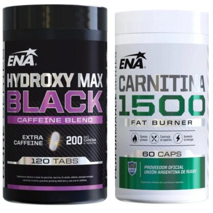Hydroxy Max Black + Carnitina 1500 Ena Sport