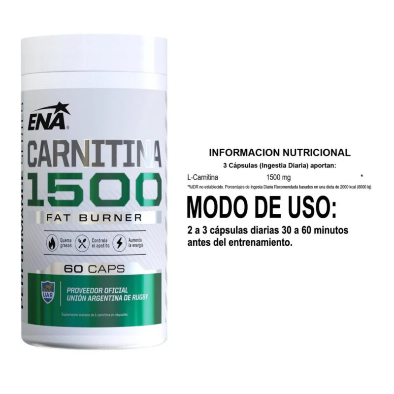 Hydroxy Max Black + Carnitina 1500 Ena Sport - Imagen 2