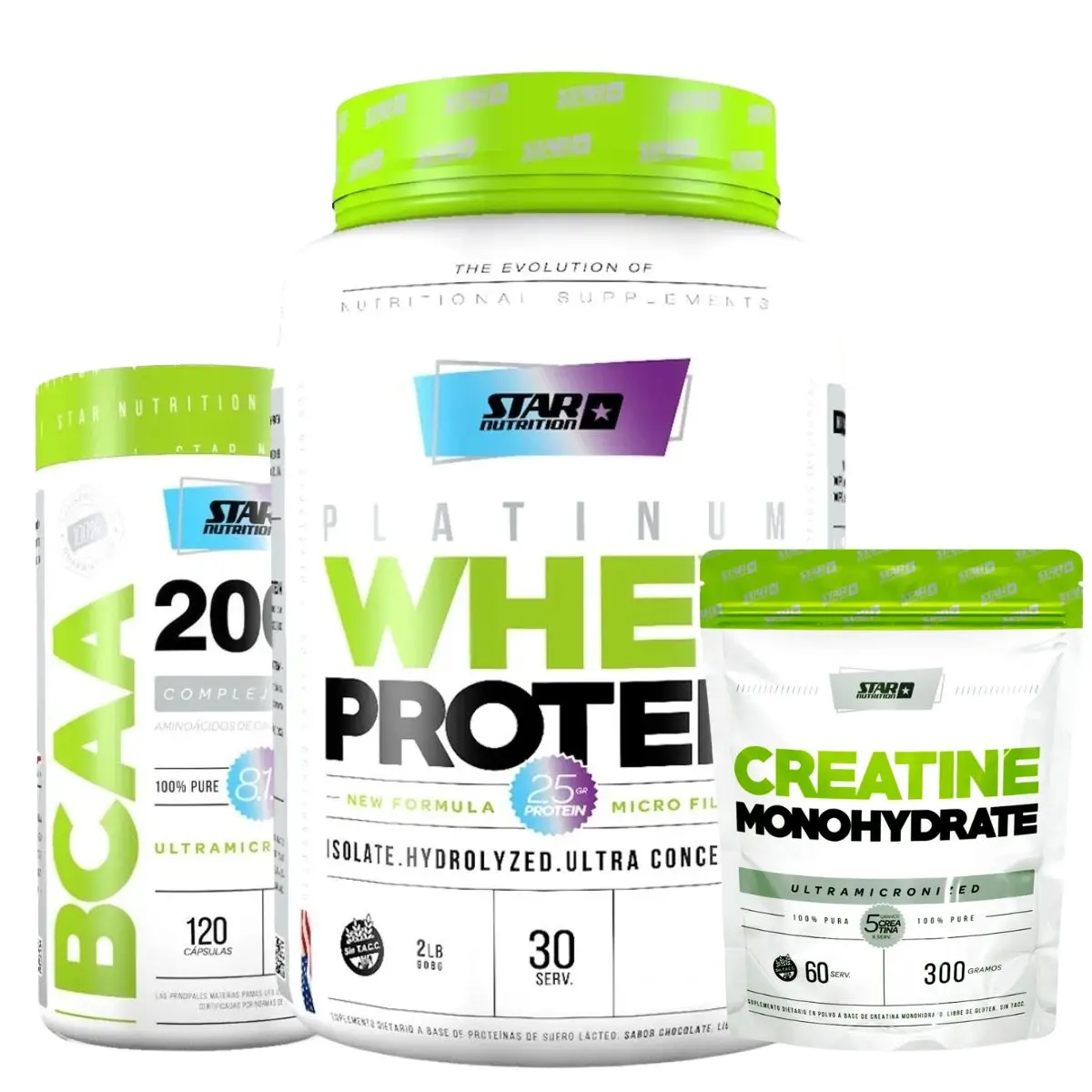 Bcaa + Creatina + Proteína Star Nutrition