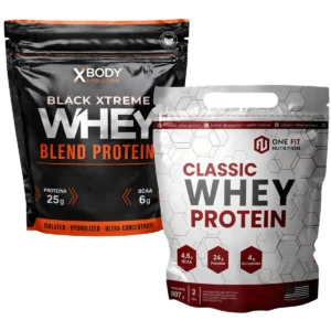 Combo de 2 proteínas: Whey Blend XBODY + Classic Whey de ONE FIT