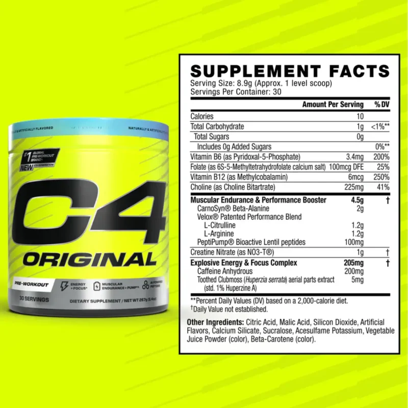 C4 de Cellucor x50 tomas versión Original